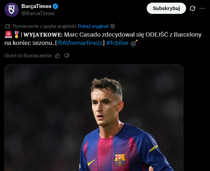 Ten piłkarz zdecydował się ODEJŚĆ z Barcelony po sezonie!